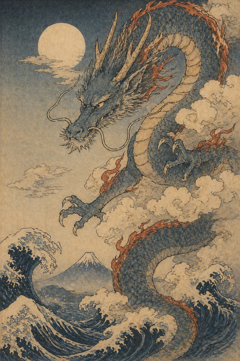 Ryū, the Japanese dragon