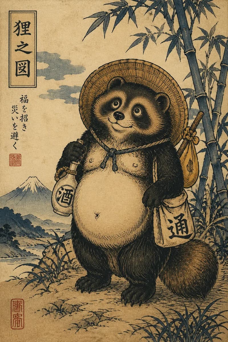 Tanuki, the trickster yokai of the discovery league